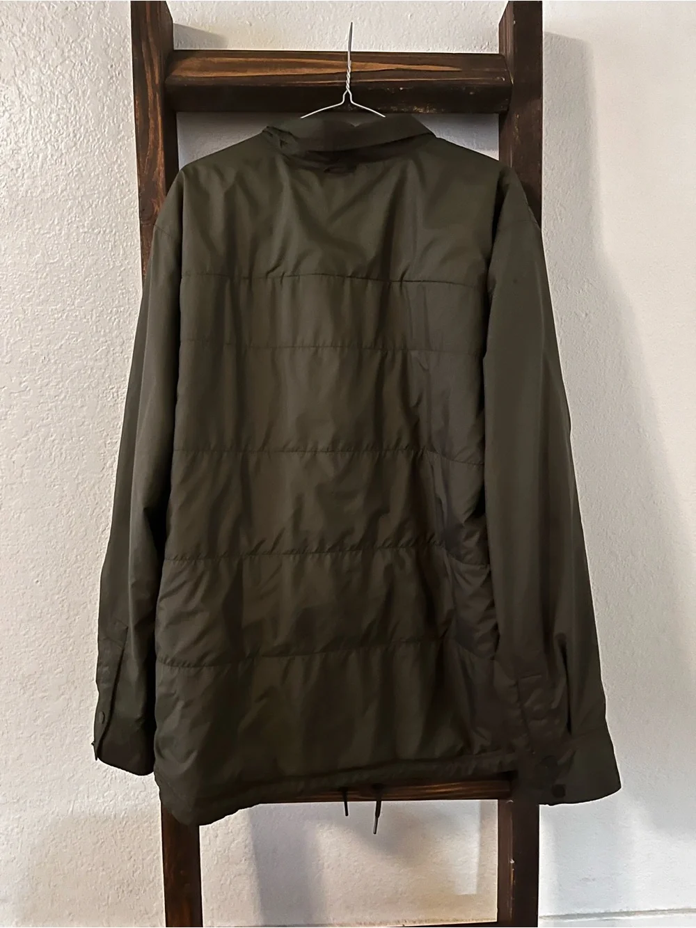 Reversible The North Face Men's Dark Olive Lightweight Shirt Jacket